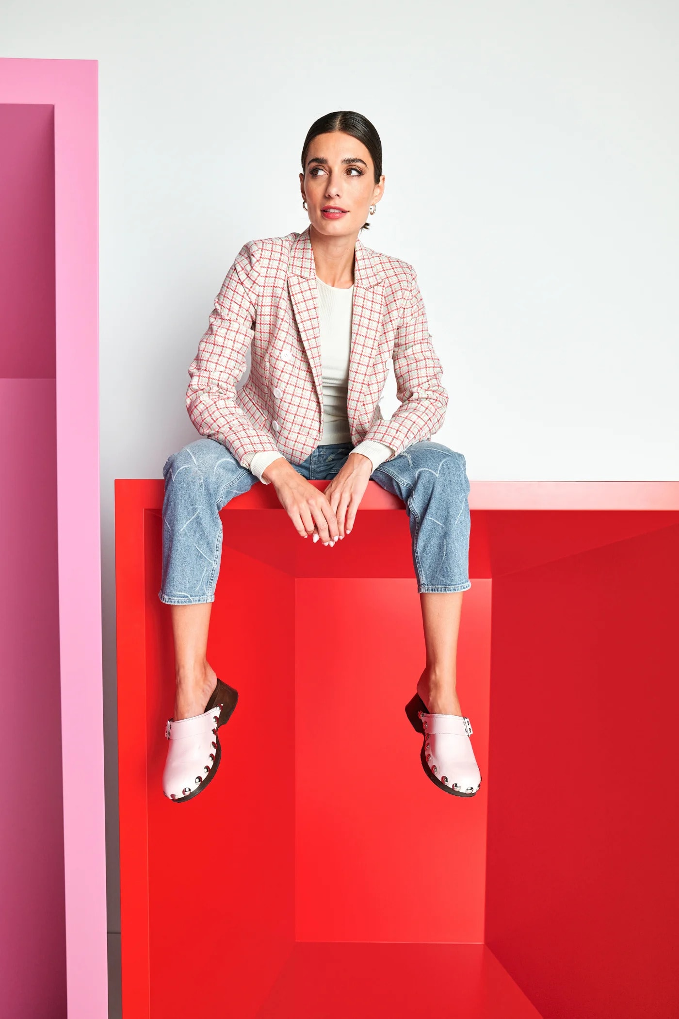 BLAZER - Taillierte Form mit softer Viskose